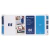 HP 80 CAP PRINTARE & CLEANER CYAN NR.80 C4821A ORIGINAL PENTRU HP DESIGNJET 1050