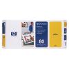 HP 80 CAP PRINTARE & CLEANER YELLOW NR.80 C4823A ORIGINAL PENTRU HP DESIGNJET 1050