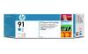 HP 91 CARTUS CERNEALA CYAN VIVERA NR.91 775ML C9467A ORIGINAL PENTRU HP DESIGNJET Z6100
