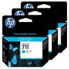 HP 711 TRIPACK CARTUS CYAN NR.711 CZ133A ORIGINAL PENTRU HP DESIGNJET T120