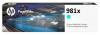 HP 981X CARTUS CERNEALA CYAN XL PAGEWIDE NR.981X L0R09A ORIGINAL PENTRU HP PAGEWIDE ENTERPRISE 556DN