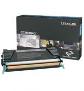 LEXMARK C736N CARTUS TONER BLACK C736H2KG 12K ORIGINAL